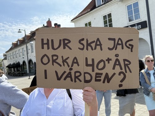 Första maj undersköterskorna i Mark