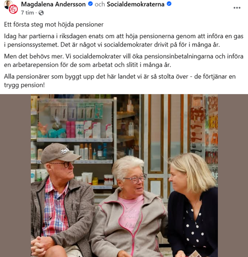 Magdalena Andersson om pensionslyftet