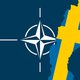 Nato flagga plus Sverigeflagga som land